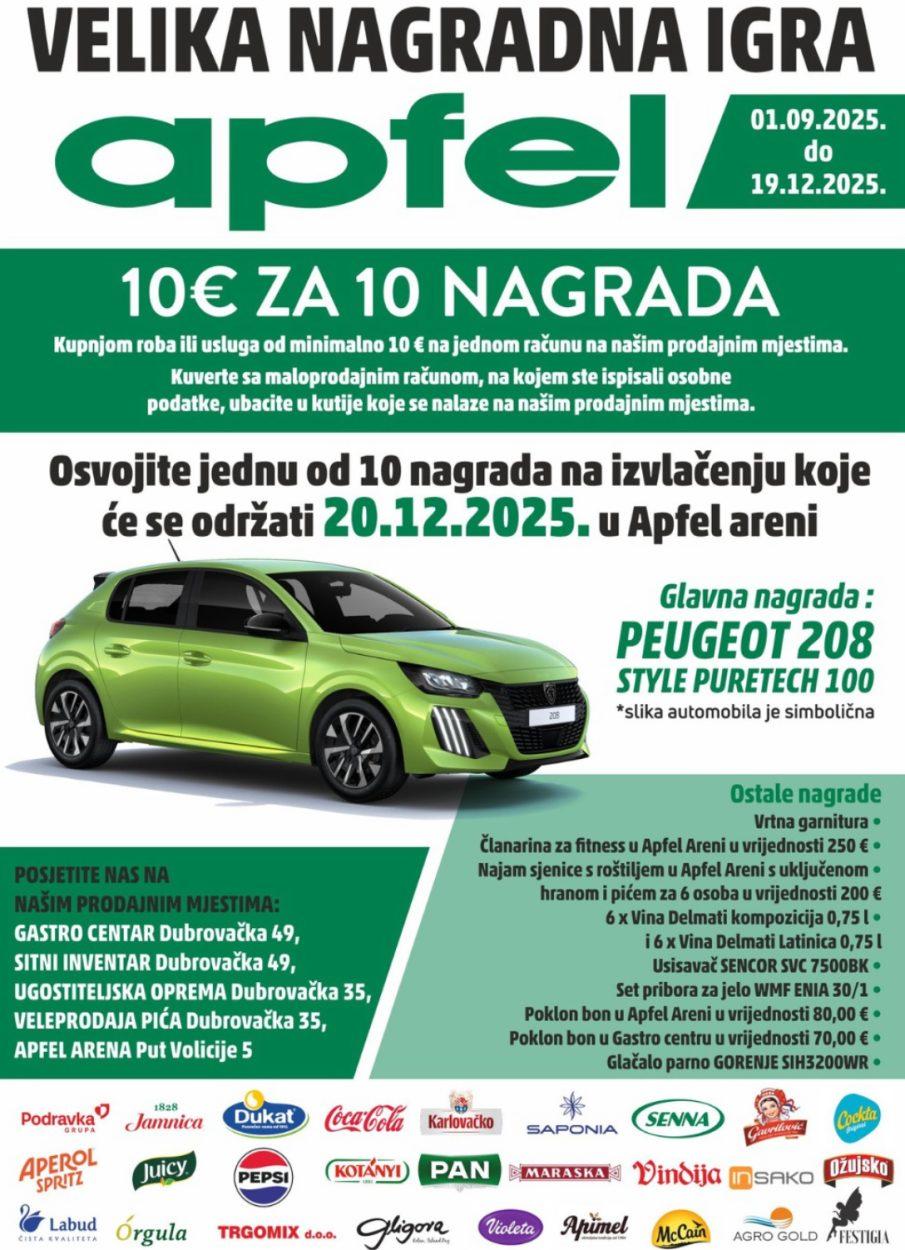 Velika nagradna igra Apfela 10 € za 10 nagrada ulazi u završnicu