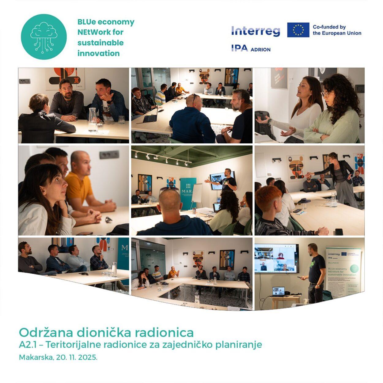 Makarska razvojna agencija održala radionicu o razvoju plave ekonomije i inovacijskih ekosustava