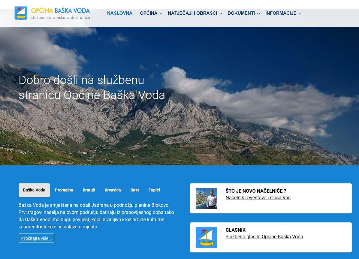 Baška Voda jasno postavila granice javne komunikacije na službenoj stranici Općine
