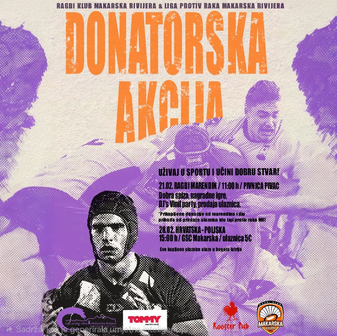 Hrvatska i Poljska na GSC-u Makarska, ragbi utakmica s humanitarnom porukom