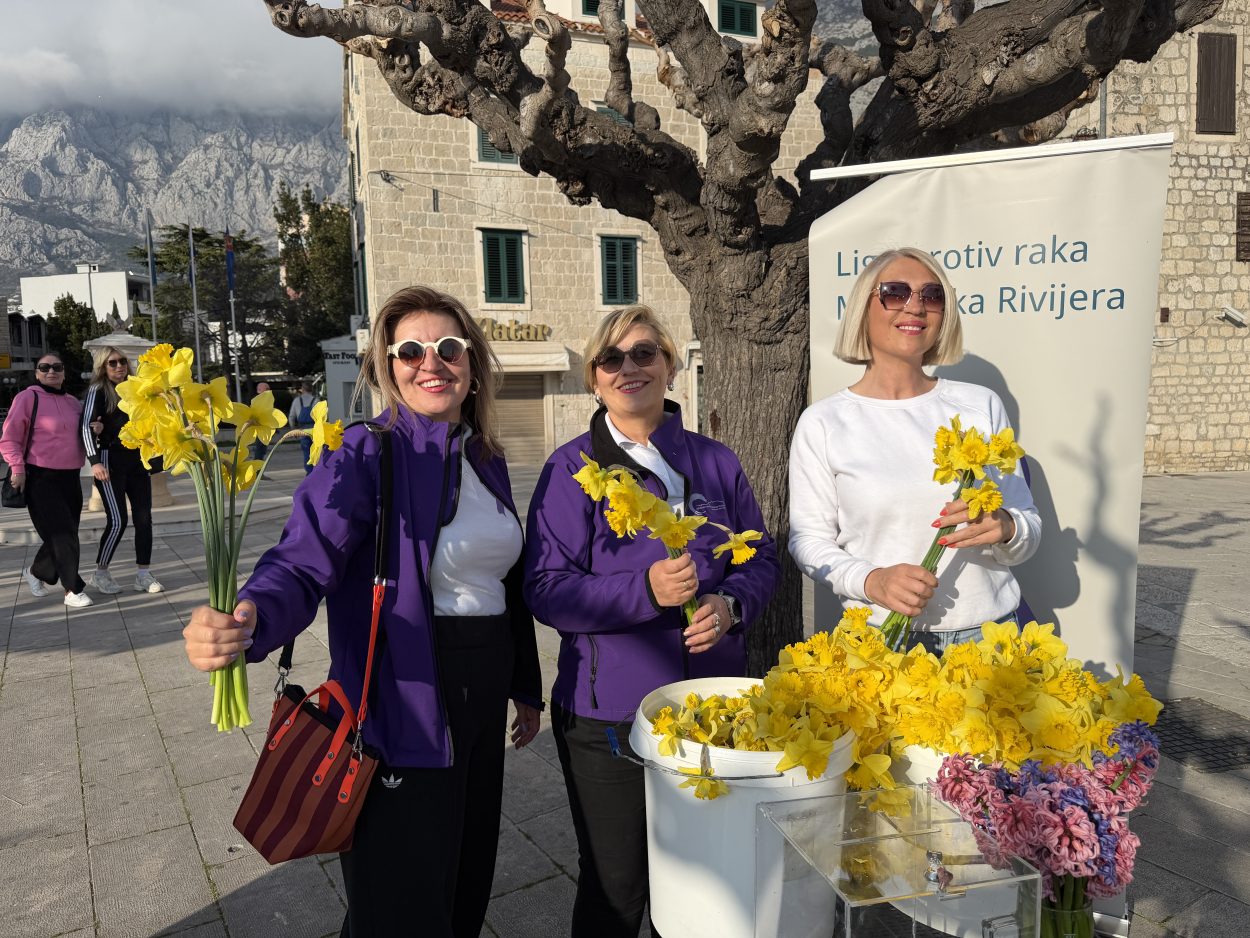 Dan narcisa obilježen na makarskoj rivi, poruka građanima o važnosti prevencije raka dojke