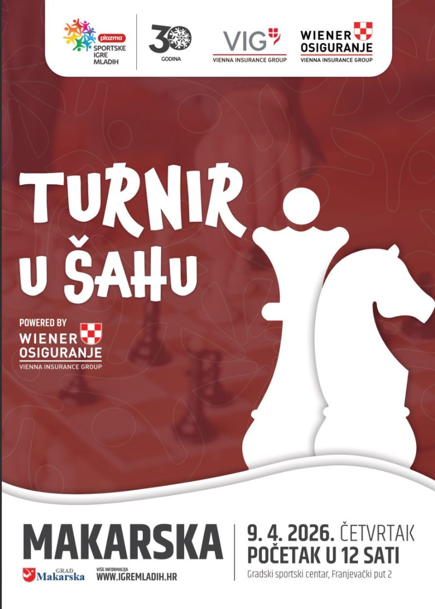 Makarska sutra domaćin šahovskog turnira u sklopu Sportskih igara mladih