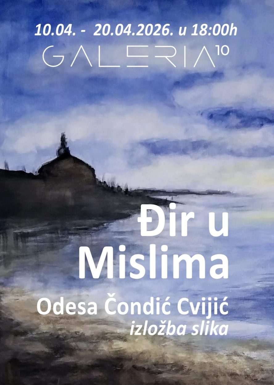 U Galeriji 10 večeras se otvara izložba Odesе Čondić Cvijić