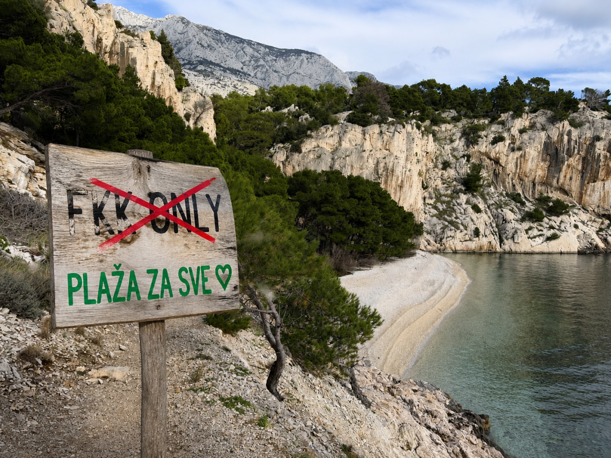 Nugal nije “only nudist” plaža, ali ni mjesto za sjekire i vrijeđanje