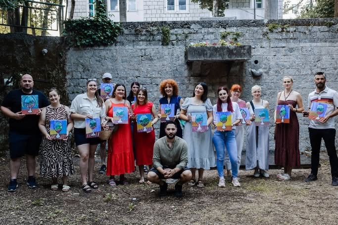 Vrgorčani ponovno uz kist i čašu vina na Paint & Wine radionici