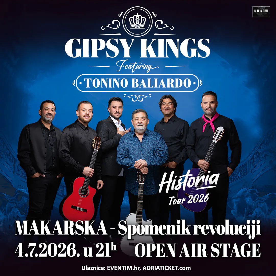 MAKARSKA - SUBOTA, 4. SRPNJA U 21:00 Gipsy Kings featuring Tonino Baliardo