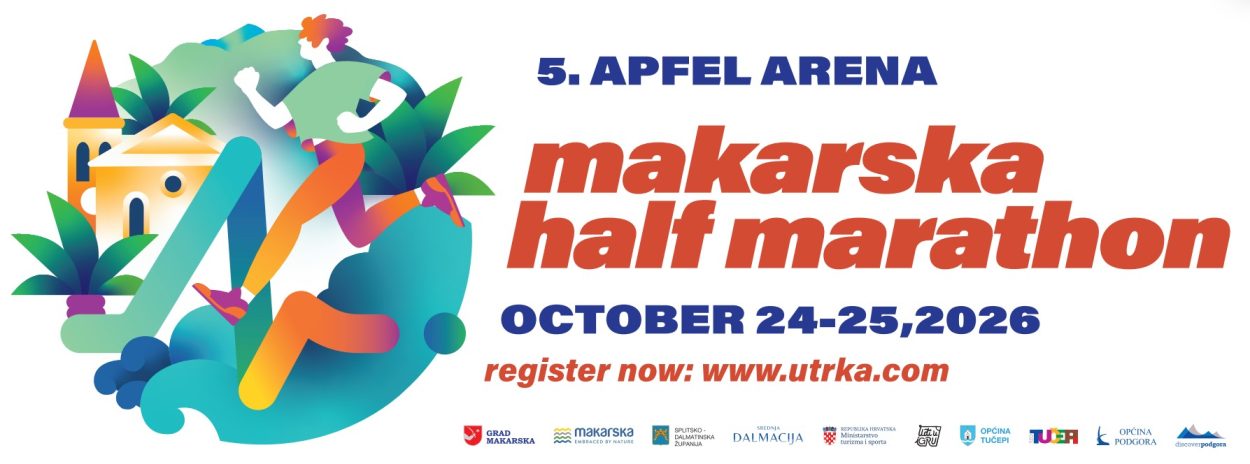 Više od 1.600 trkača iz cijelog svijeta stiže u Makarsku: Objavljen program Makarska Half Marathona 2026.