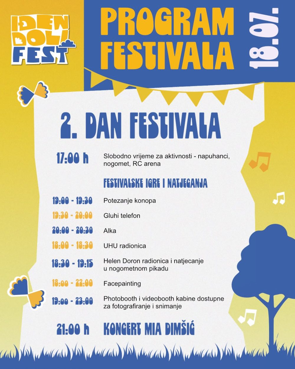 Iđen Doli Fest na Perinuši: Tri dana glazbe, filma i sadržaja za cijelu obitelj