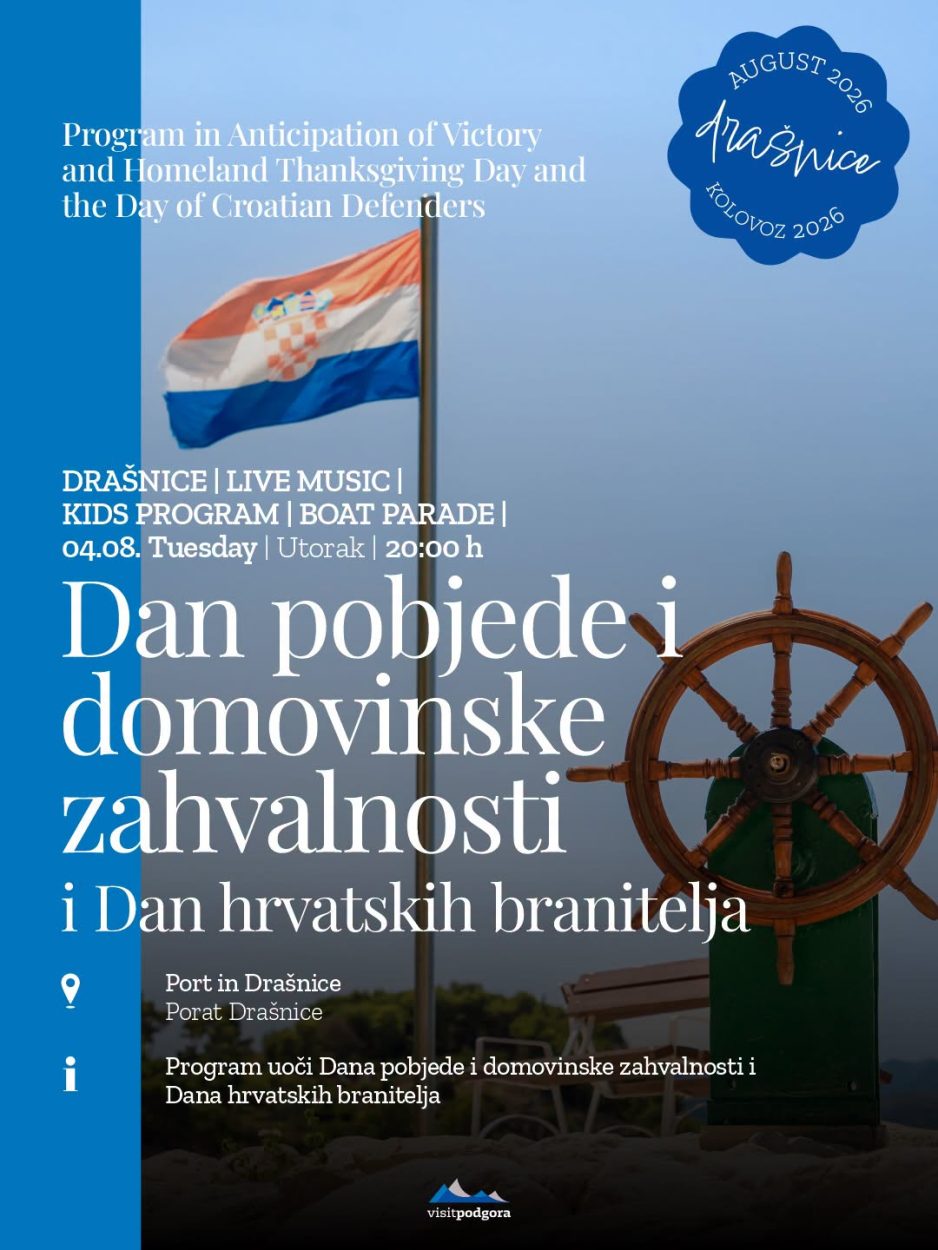 Dan pobjede i domovinske zahvalnosti, Drašnice – 4. kolovoza u 20:00