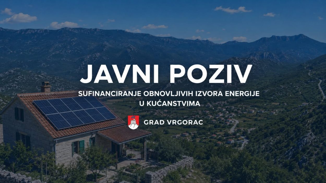 Grad Vrgorac sufinancira projektnu dokumentaciju za kućne solarne elektrane