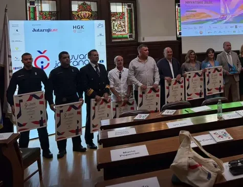 Josip Jurišić i Goran Vranješ dobili priznanje „Čuvari Jadrana“ za spašavanje života na moru