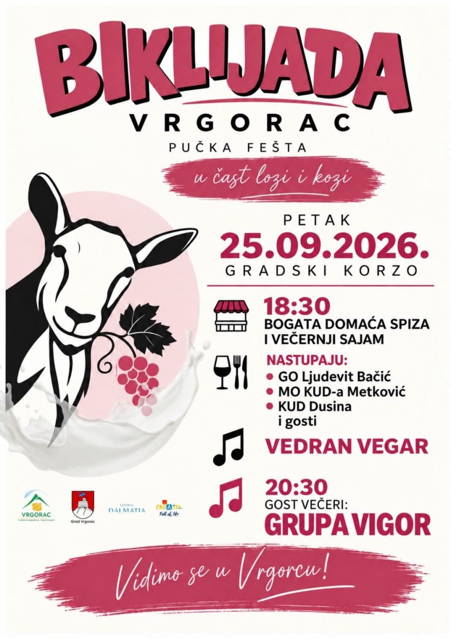 Biklijada, Vrgorac – 25. rujna u 18:30