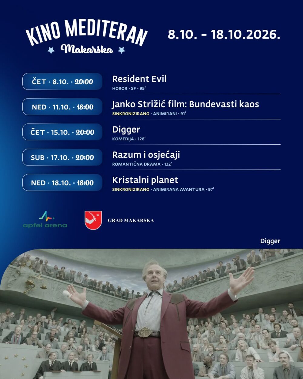 Resident Evil, Kino Mediteran Makarska – 8. listopada u 20:00