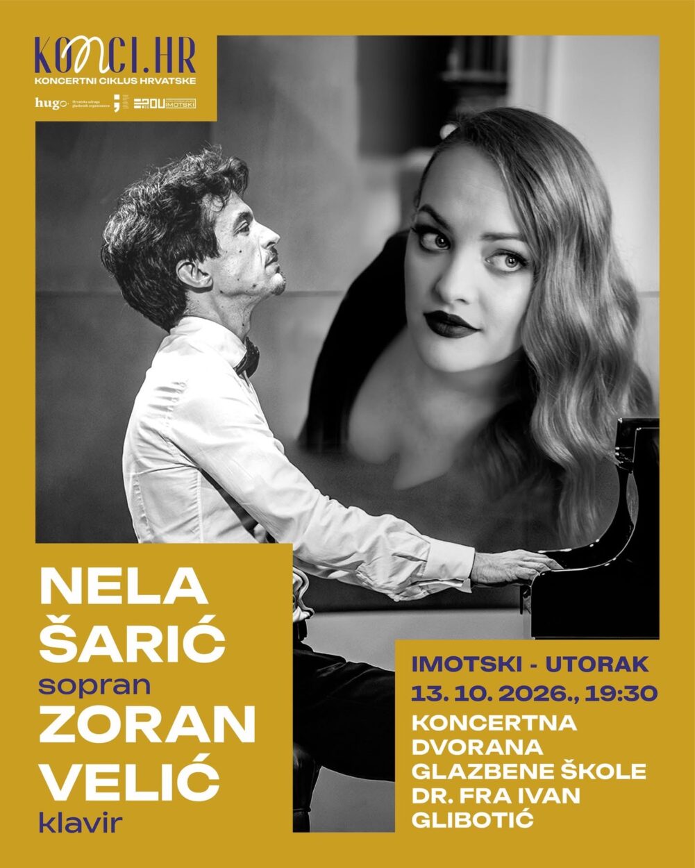 Koncert Nele Šarić i Zorana Velića, Imotski – 13. listopada u 19:30