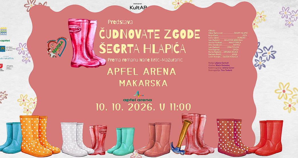 Čudnovate zgode šegrta Hlapića u danas u Apfel Areni